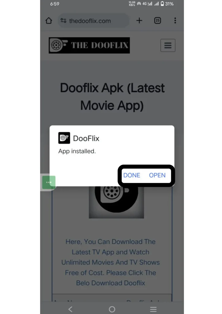 Download Dooflix for Android TV 2025 (New Guide) 5 a screen shot of a phone